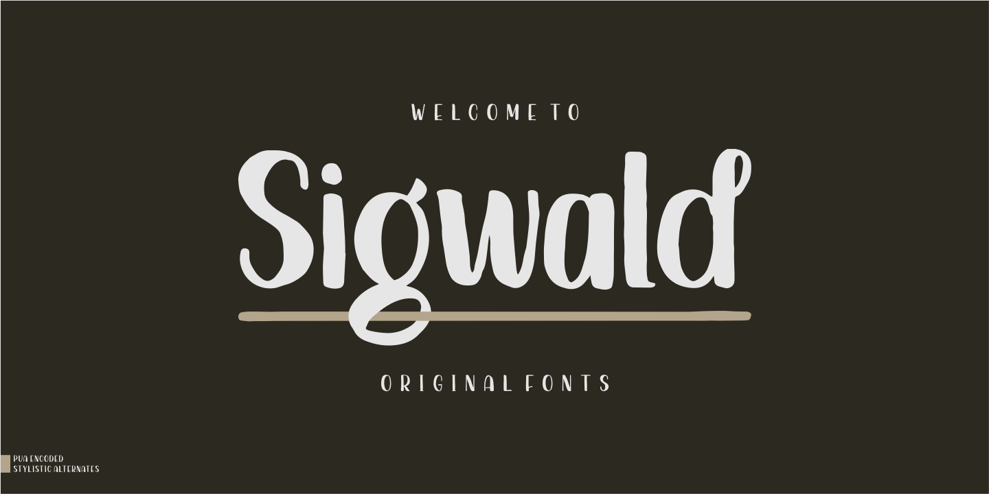 Beispiel einer Sigwald-Schriftart #1